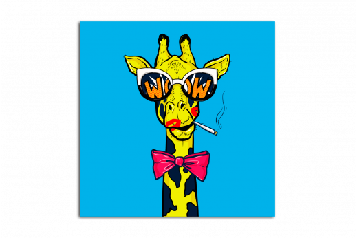 Постер Поп-арт Крутой жираф